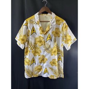 Men's Star Trek Hawaiian Shirt Size Small Tropical Vacation Trekkie Novelty Fan